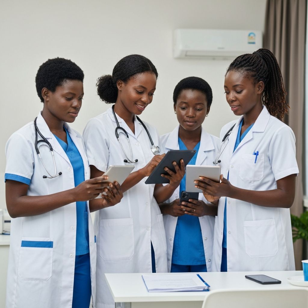 Healthcare professionals providing digital care